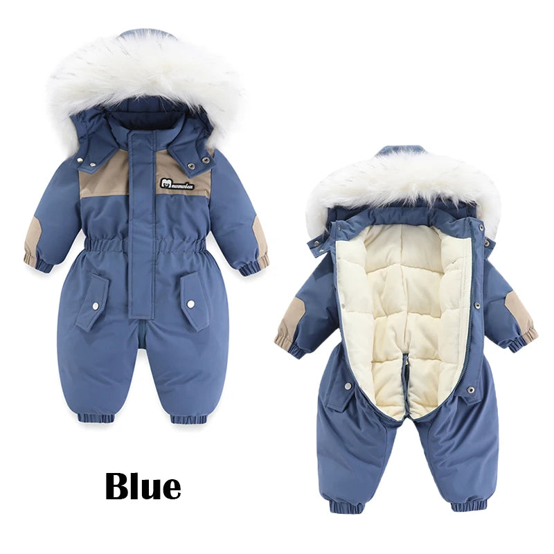 Winter Warm Waterproof Baby Jumpsuit